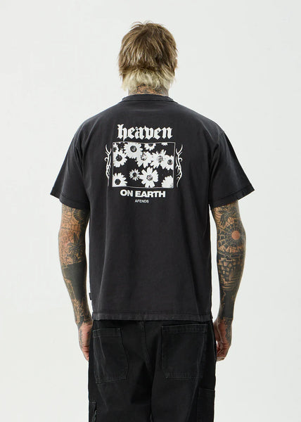 Heaven Heavyweight Boxy Tee - Stone Black