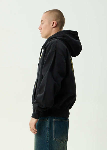 Heaven Boxy Zip Hood - Stone Black