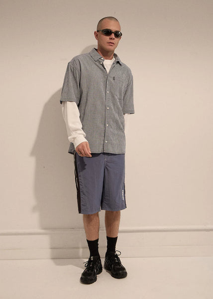 Independent SS Shirt - Navy Check
