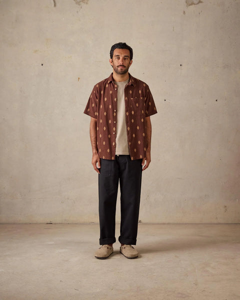 Button Up Shirt - Brown Multi