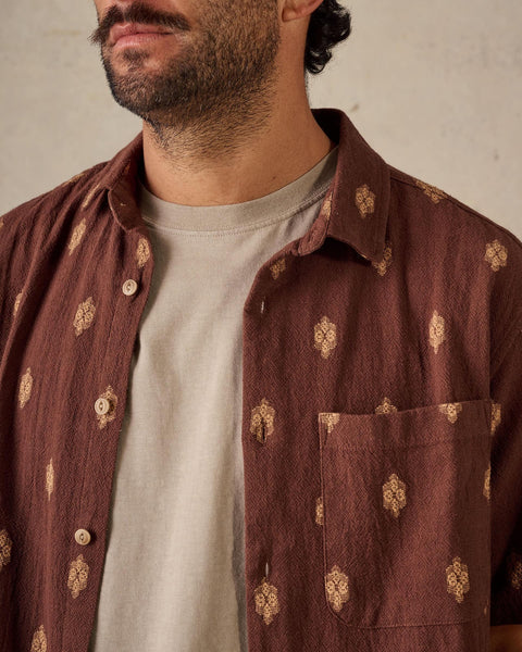 Button Up Shirt - Brown Multi