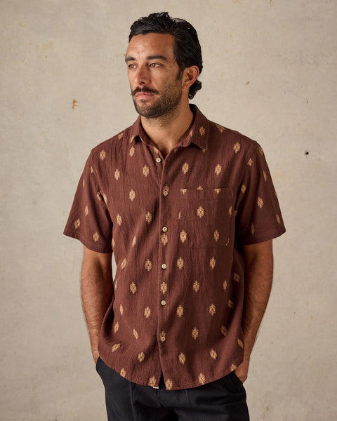 Button Up Shirt - Brown Multi
