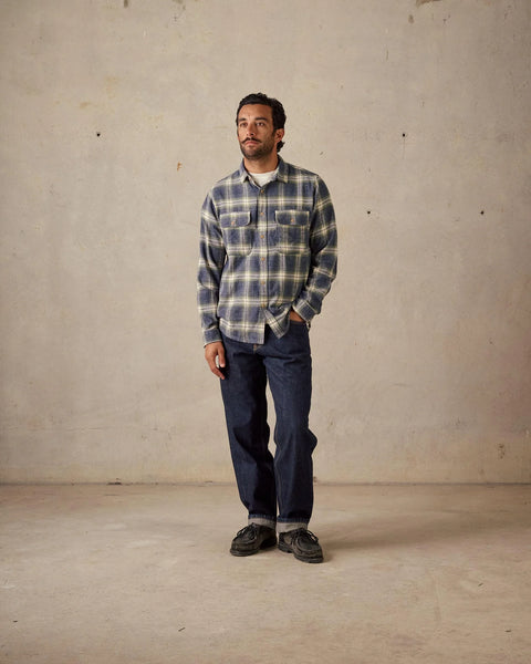 Twin Pocket Flannel Shirt - Blue Multi