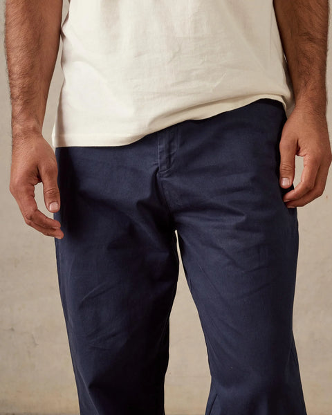 Stretch Chino Pants - Dark Blue