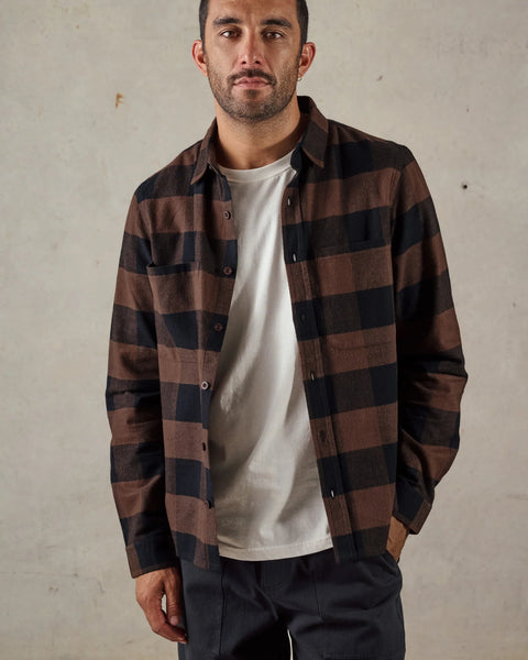 Bob's Flannel Shirt - Brown Multi
