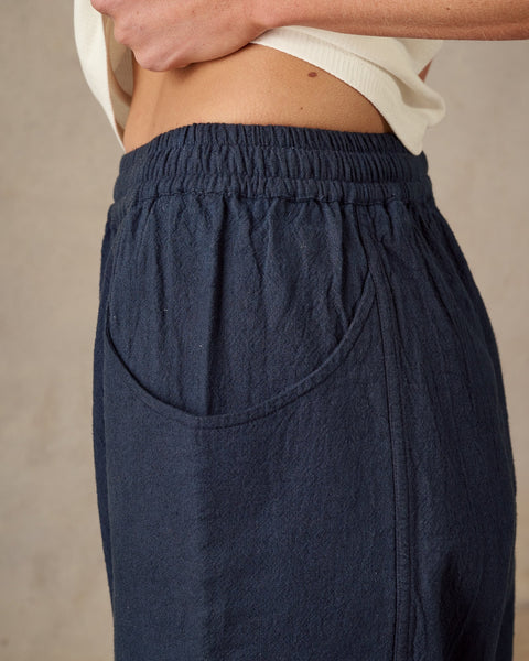 Patio Linen Pant - Dark Blue