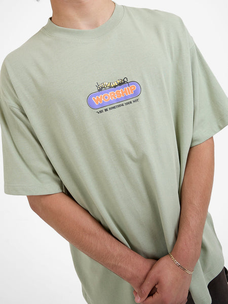 Chrysalis Oversize Tee - Swamp Green