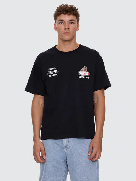 Haulaz Reg Fit Tee - Black