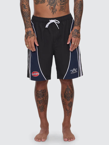 Laps Elastic Swim Shorts - Worn Black