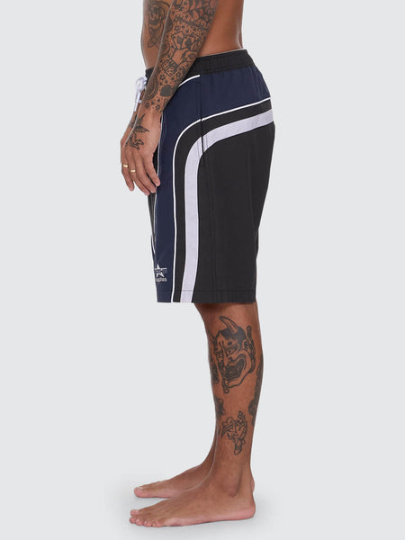 Laps Elastic Swim Shorts - Worn Black