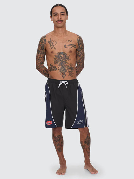 Laps Elastic Swim Shorts - Worn Black