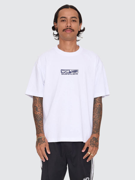 Worship Synth Tee - White