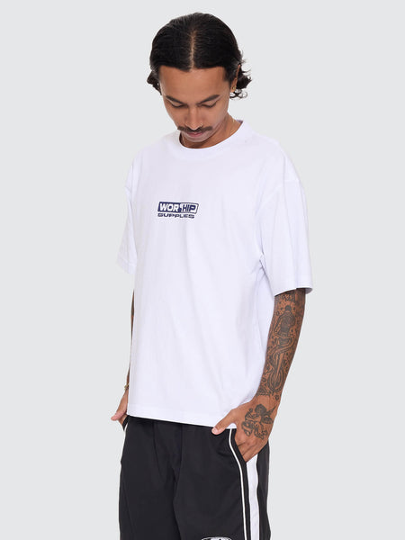 Worship Synth Tee - White