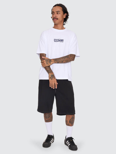 Worship Big Dawg Elastic Fleece Short - Black