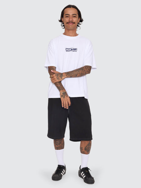 Worship Big Dawg Elastic Fleece Short - Black
