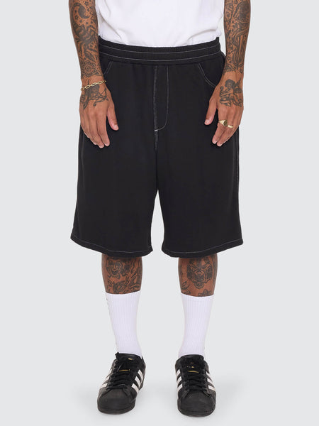 Worship Big Dawg Elastic Fleece Short - Black