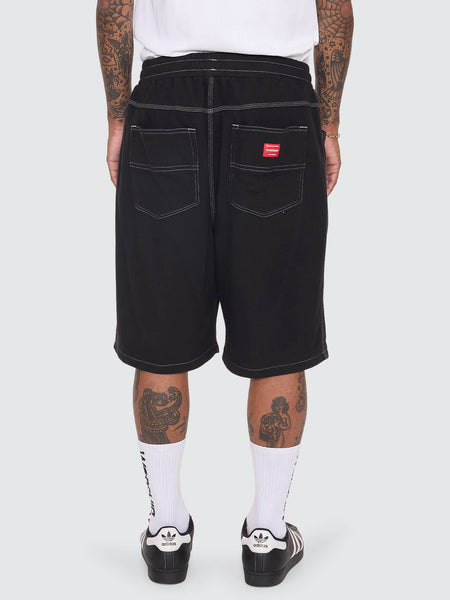 Worship Big Dawg Elastic Fleece Short - Black