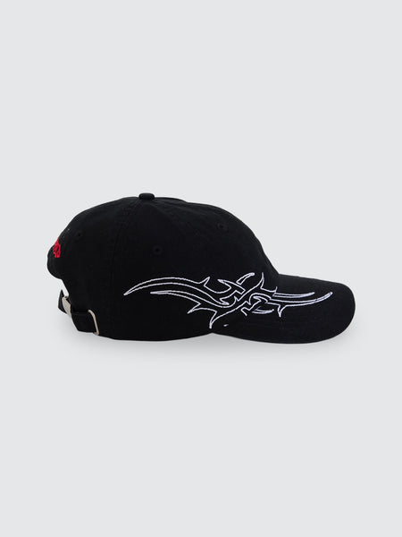 Worship Pitted 6 Panel Hat - Black