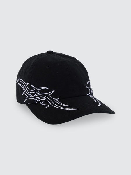 Worship Pitted 6 Panel Hat - Black