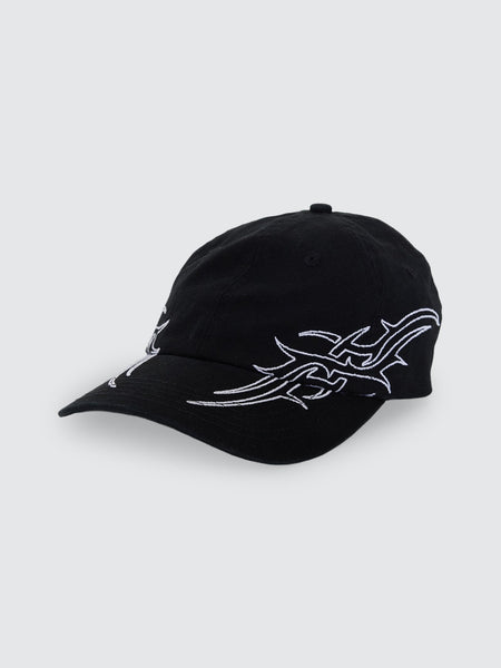 Worship Pitted 6 Panel Hat - Black