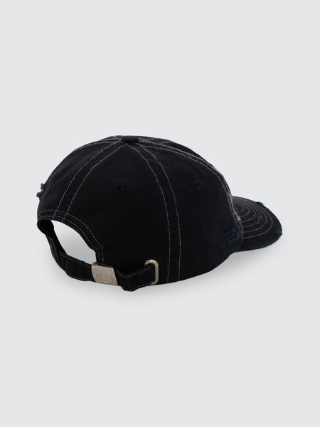 Worship Spinal 6 Panel Hat - Washed Black