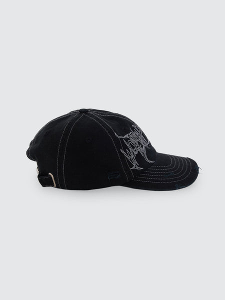 Worship Spinal 6 Panel Hat - Washed Black