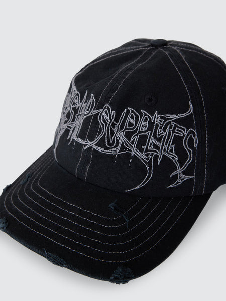 Worship Spinal 6 Panel Hat - Washed Black
