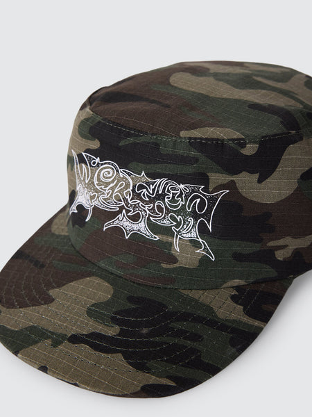 Worship Hexed Pillbox Hat - Camo