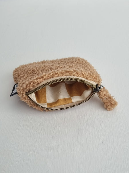 Poodle Coin Pouch - Mocha