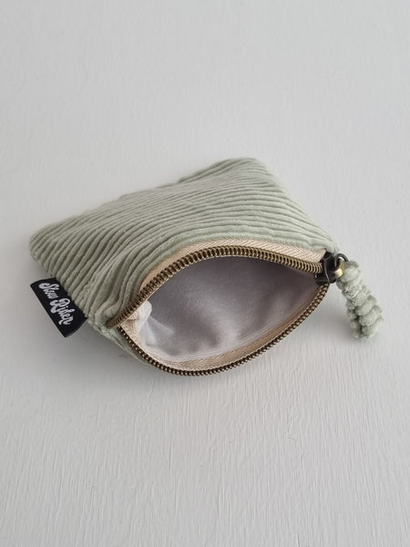 Cord Coin Pouch - Sage