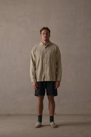 Washed Cord Shirt - Natural