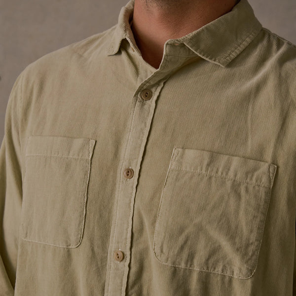 Washed Cord Shirt - Natural