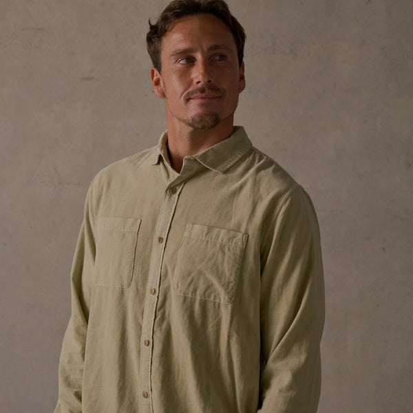 Washed Cord Shirt - Natural