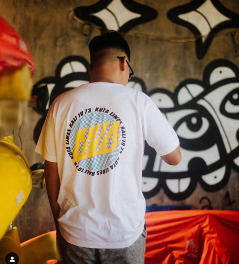 Kuta Retro Circle Tee - White