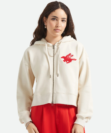Pegasus Zip Hood - White Cap