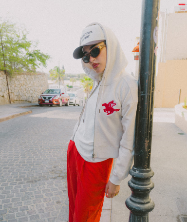 Pegasus Zip Hood - White Cap