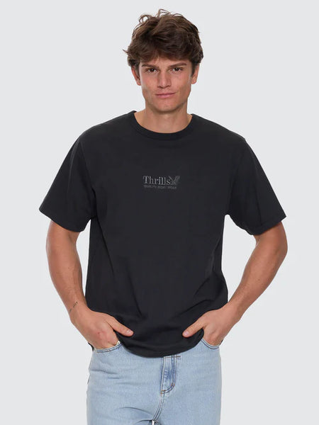 Workwear Embro Tee - Pirate Black