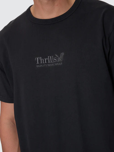 Workwear Embro Tee - Pirate Black