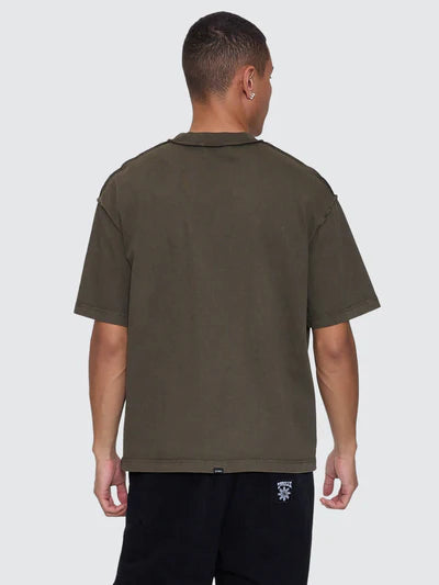 Rose Brigade Box Fit Oversize Tee - Olive Night
