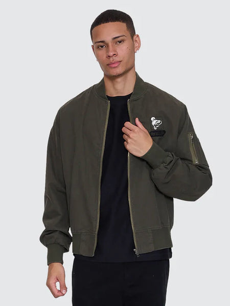 Rose Brigade Bomber Jacket - Olive Night