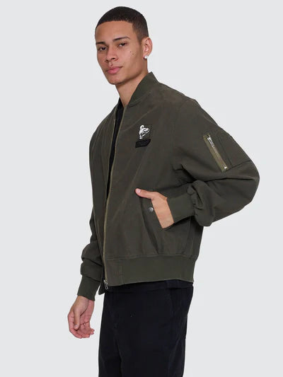 Rose Brigade Bomber Jacket - Olive Night
