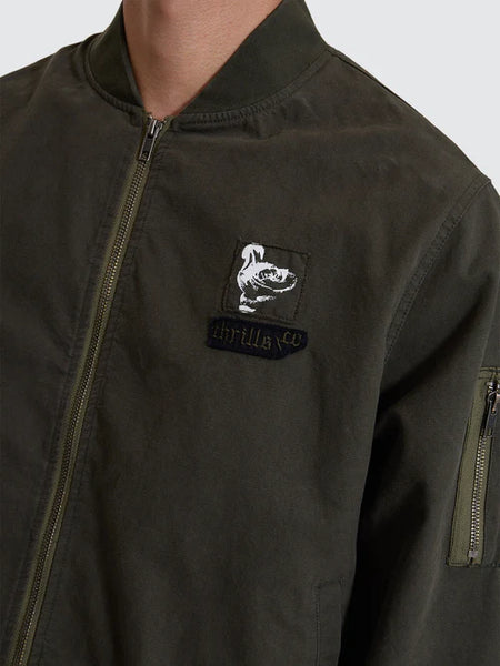 Rose Brigade Bomber Jacket - Olive Night