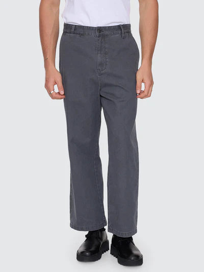 Stagger Big Slacker Cropped Pant - Dark Charcoal