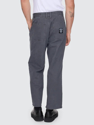 Stagger Big Slacker Cropped Pant - Dark Charcoal