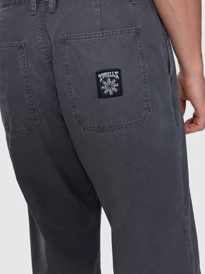 Stagger Big Slacker Cropped Pant - Dark Charcoal