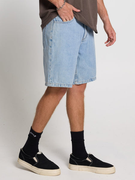 Thrills Slacker Relaxed Denim Short - Ageless Blue