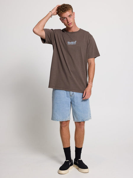 Thrills Slacker Relaxed Denim Short - Ageless Blue