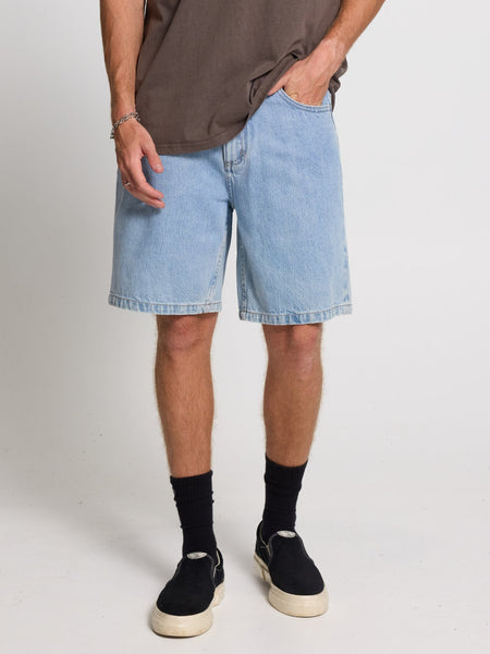 Thrills Slacker Relaxed Denim Short - Ageless Blue