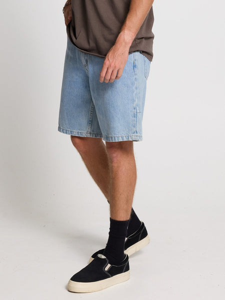 Thrills Slacker Relaxed Denim Short - Ageless Blue