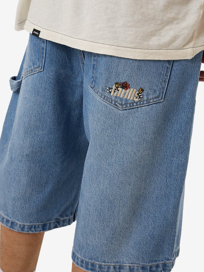 Big Slacker Denim Shorts - Long Ago Blue